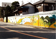 富岡市周辺にいる野鳥の壁画